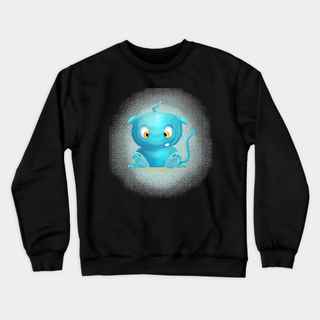 cuddly cartoon monster Crewneck Sweatshirt by arteonline20